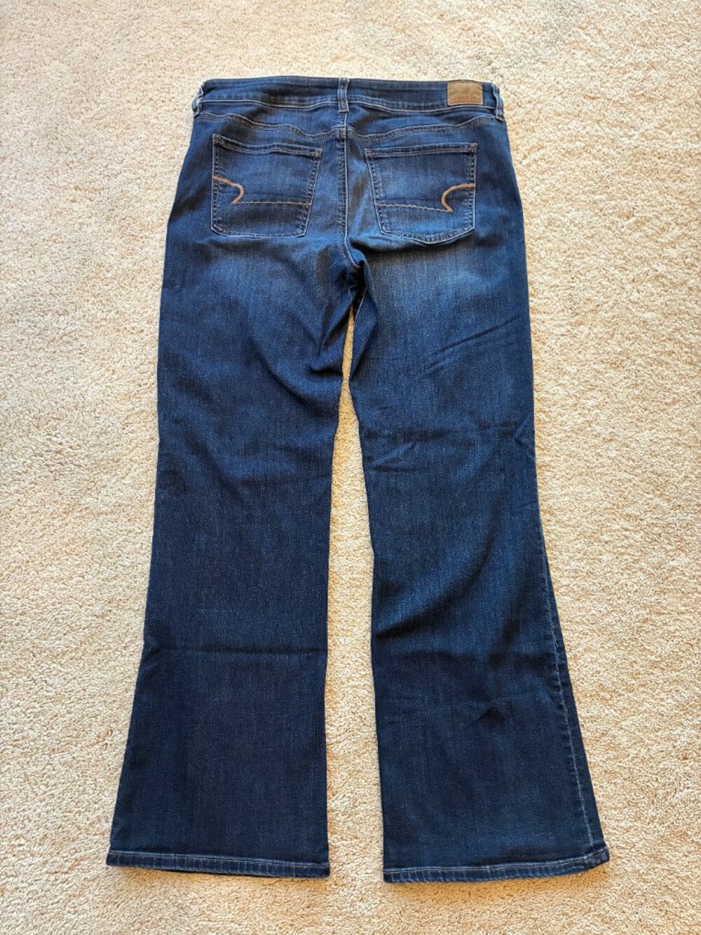 American Eagle Favorite Boyfriends Medium Wash Super Stretch Jeans Pants - Picture 5 of 10
